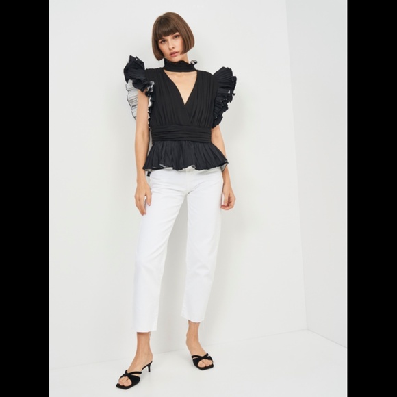 Zara Ruffled Sleeve Top - Picture 3 of 10